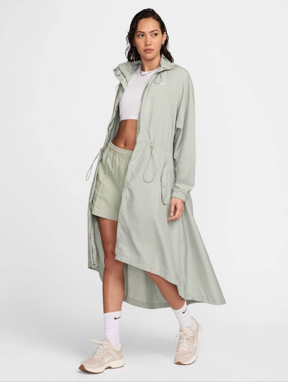 Nike Essential Womens Trench Coat Size Medium NWT